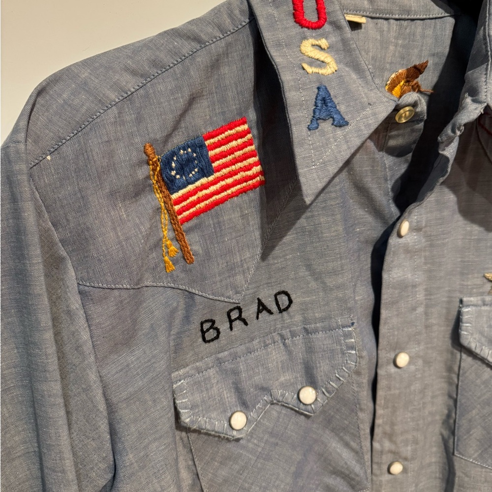 Vintage 70’s Embroidered Shirt
